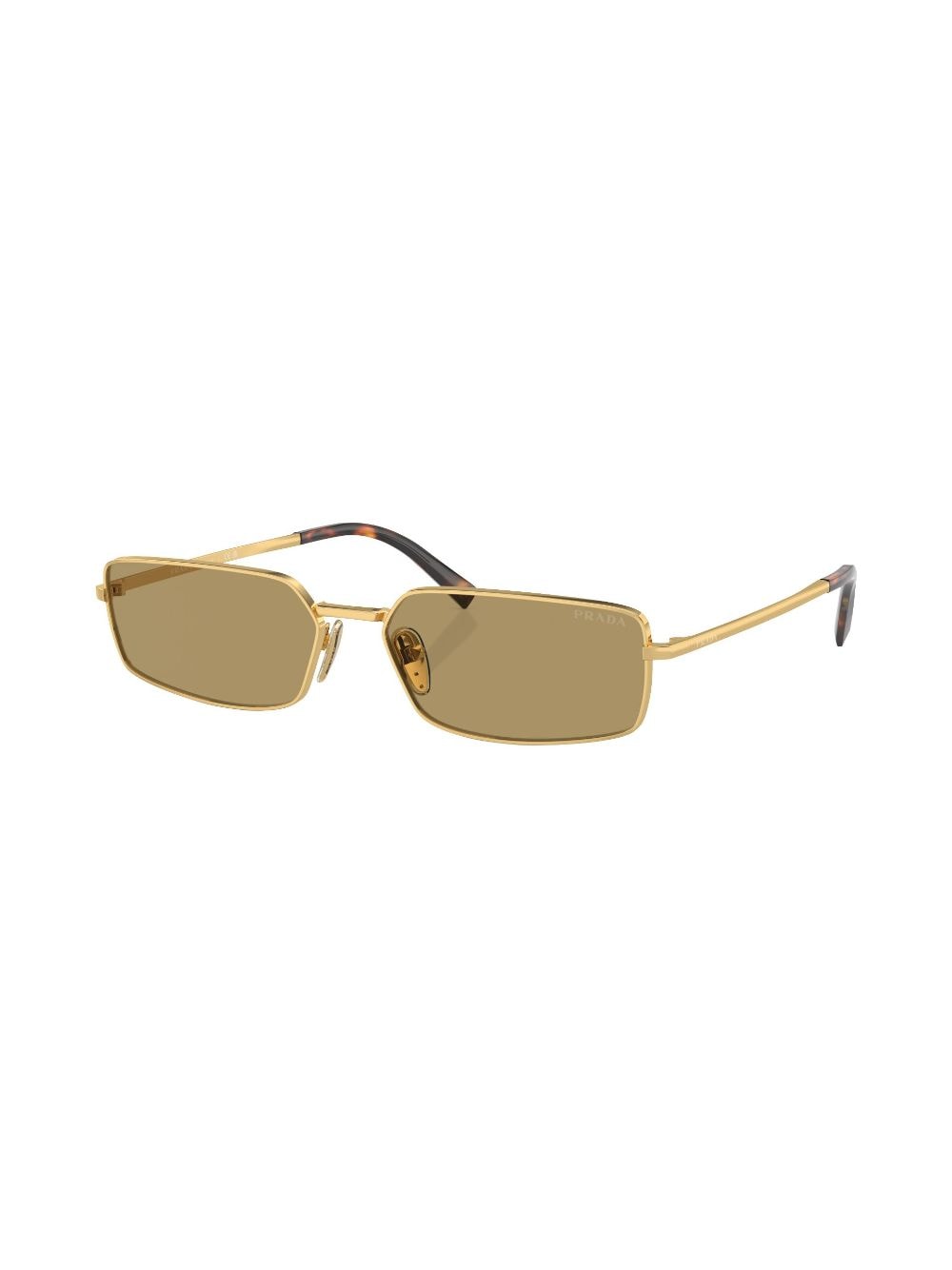 Prada Eyewear Prada PR A60S zonnebril met rechthoekig montuur - Goud
