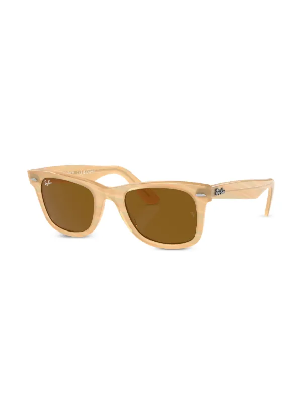 Ray Ban Original Wayfarer square frame Sunglasses Neutrals FARFETCH AO