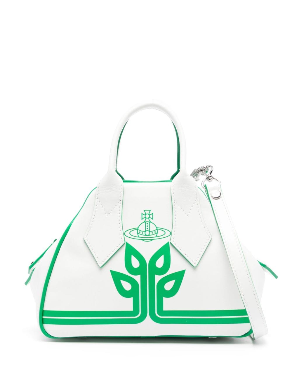 Shop Vivienne Westwood Small Yasmine Tote Bag In White