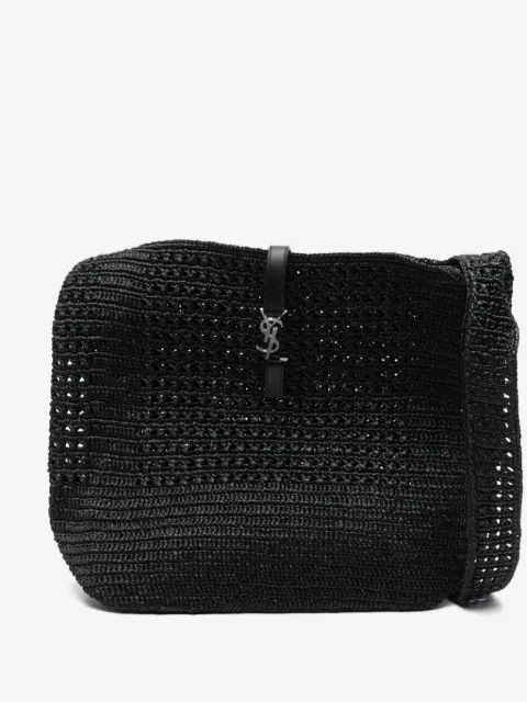 Saint Laurent medium Les 5 À 7 raffia shoulder bag