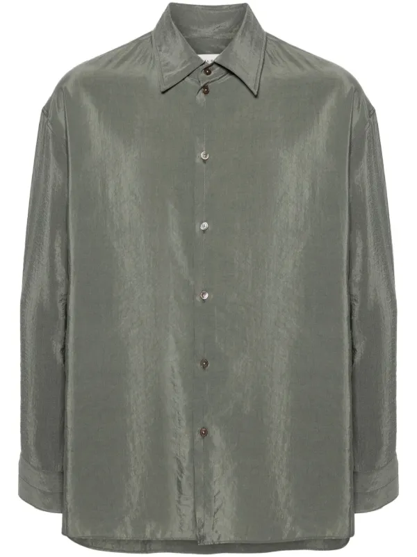 LEMAIRE TWISTED MAXI SHIRT DUSTY SAGE トップス