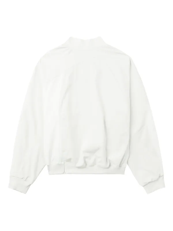 Post Archive Faction asymmetric-zip Bomber Jacket | White