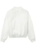 Post Archive Faction asymmetric-zip bomber jacket - White