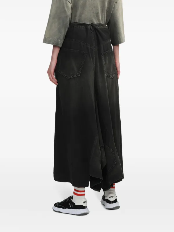 Maison MIHARA YASUHIRO レイヤード デニム フレアスカート