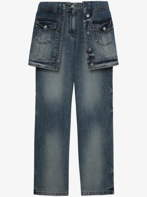 Juun.J layered panelled jeans