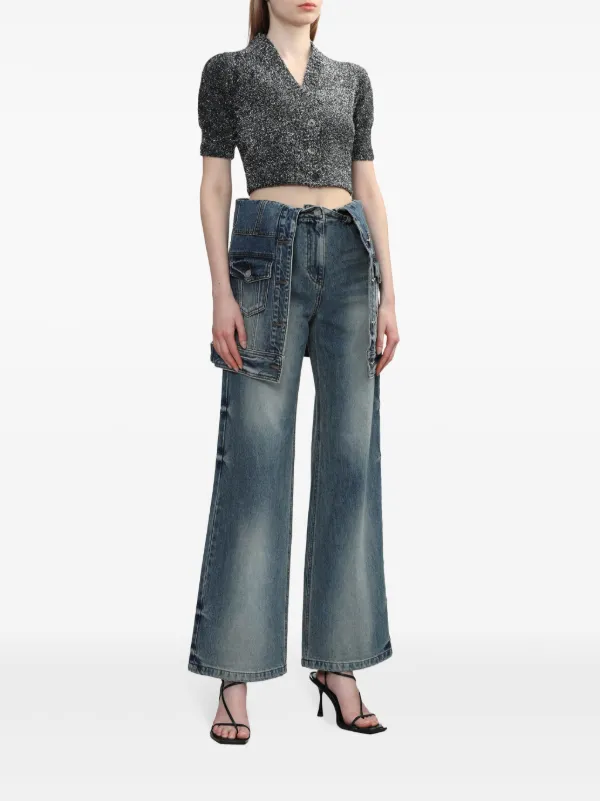 Juun.J Layered Panelled Jeans | Blue | FARFETCH