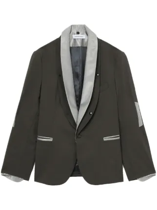 kiko kostadinov 20ss ジャケット Kiko Kostadinov Grey Cross Front Short Jacket Kiko Kostadinov