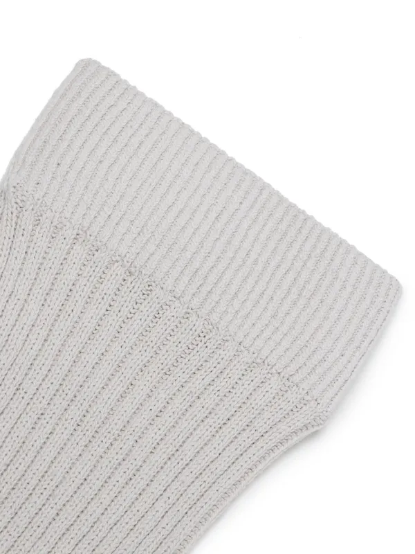 OUR LEGACY ribbed-knit Cotton Gaiters | Grey | FARFETCH BH