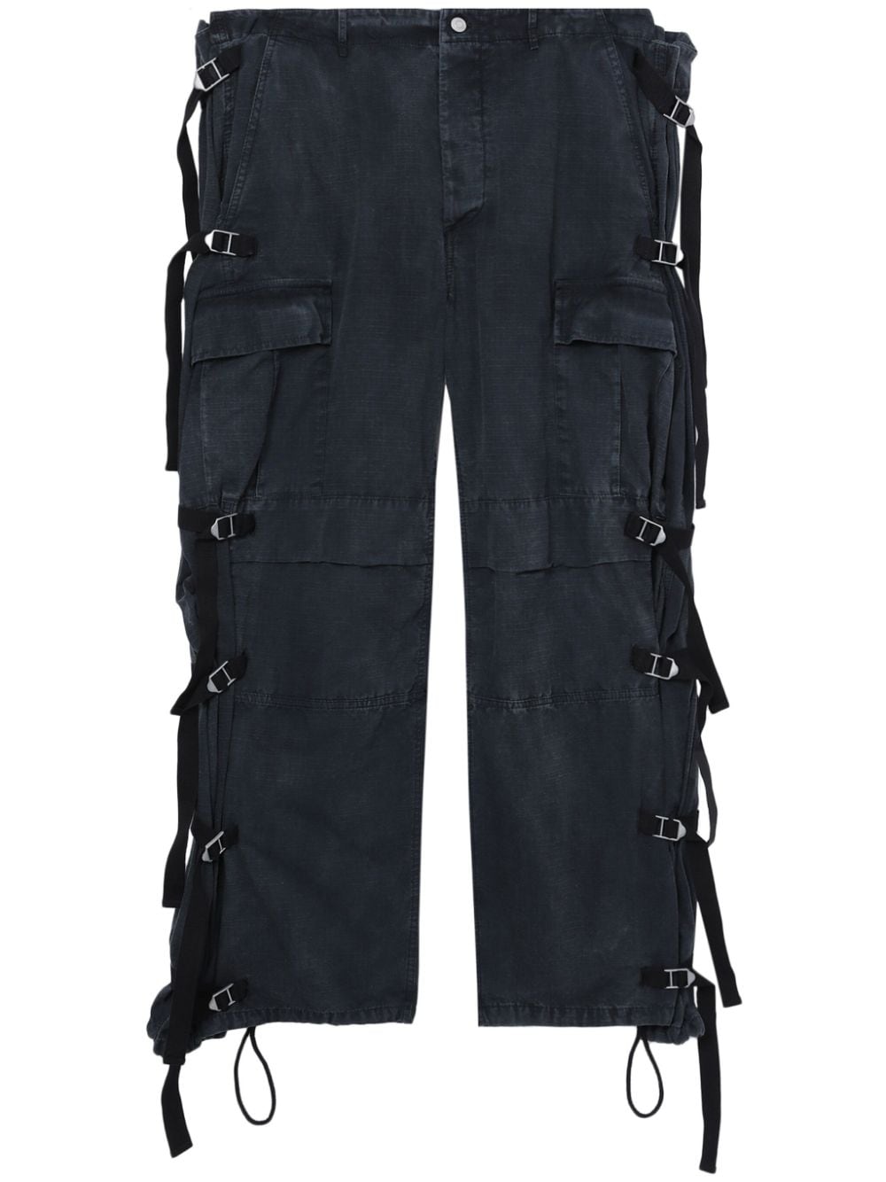 Shop Magliano Strap-detail Cargo Pockets In Black