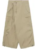 Junya Watanabe MAN asymmetric wide-leg cargo trousers - Neutrals