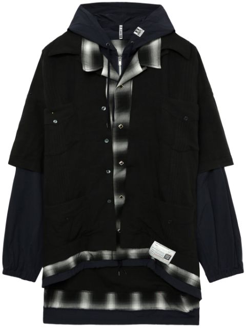 Maison MIHARA YASUHIRO triple-layered hooded shirt