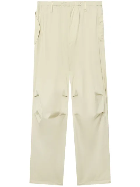 Auralee pantalones satinados con diseño recto