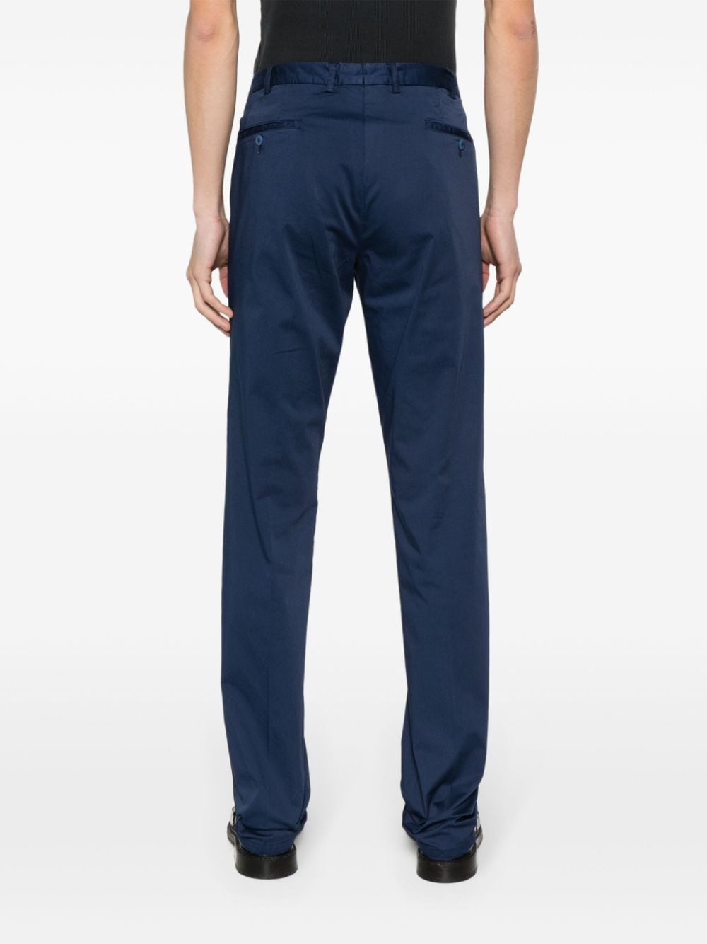 Shop Rota Slim-cut Chino Trousers In Blue