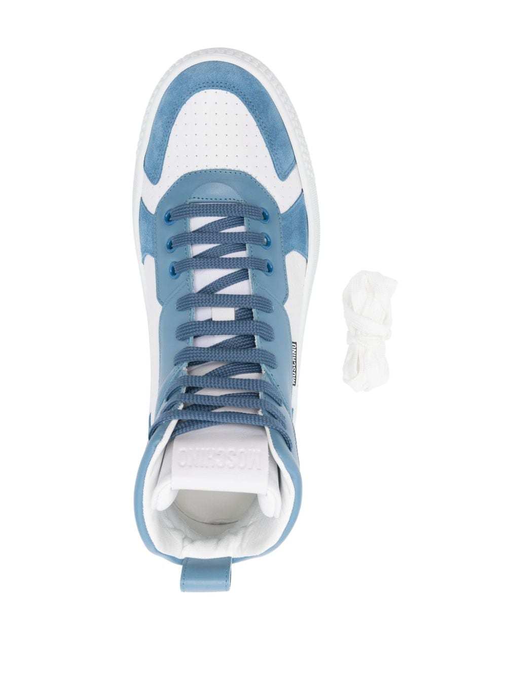 Moschino High-top sneakers met vlakken Wit