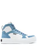 Moschino panelled high-top sneakers - White