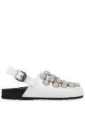 Moschino studded loafers - White