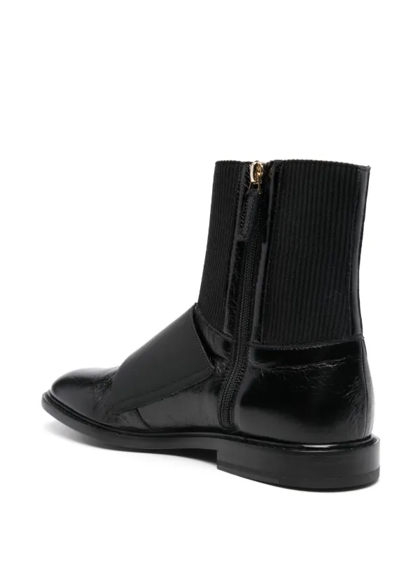 【送料&関税込】Moschino Leather Ankle Boots Moschino Ankle boots