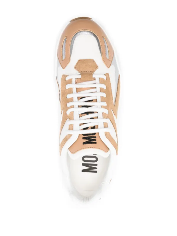 スニーカー Moschino Sneaker With Logo New Moschino Crisscross Logo Low Top Sneaker Women White