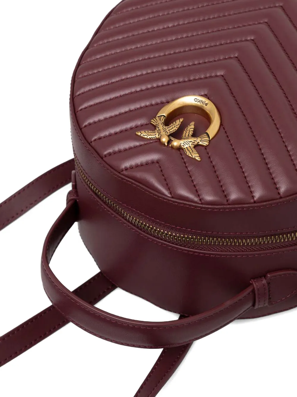 PINKO Love rugzak met chevron streep Rood