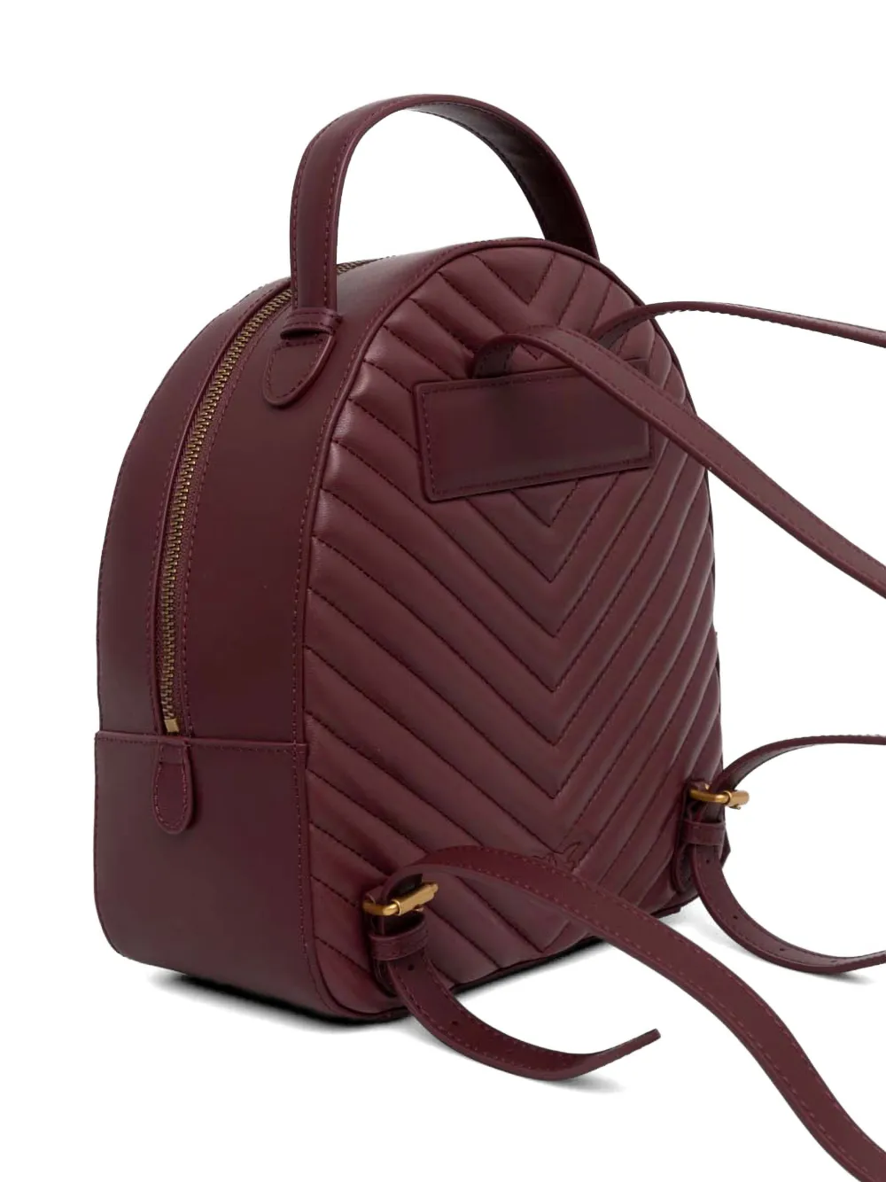  Pinko Love Chevron Backpack - Red 