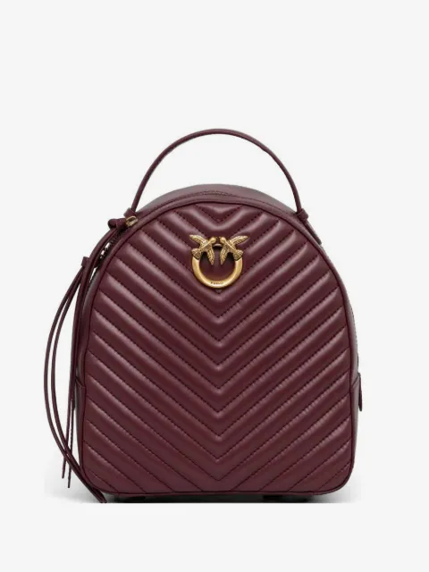 PINKO Love chevron backpack