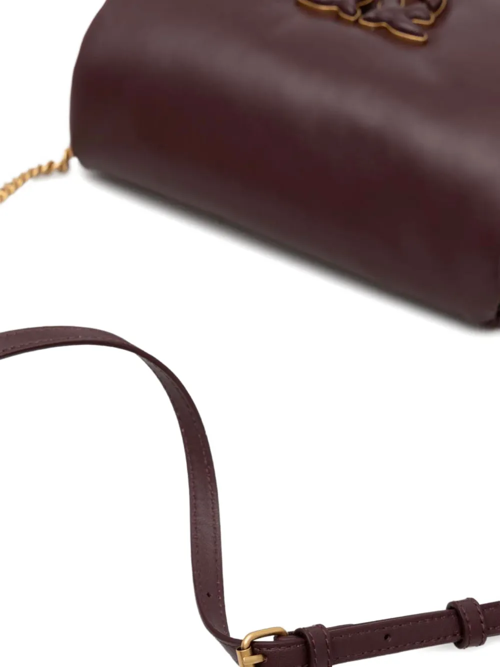 Pinko Classic Love Bag Click Puff Crossbody Bag In Red