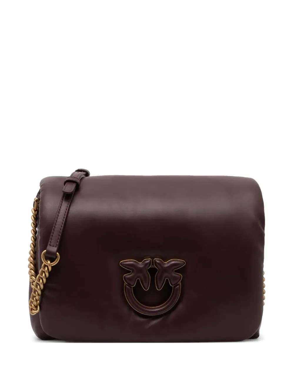Pinko Classic Love Bag Click Puff Crossbody Bag In Red