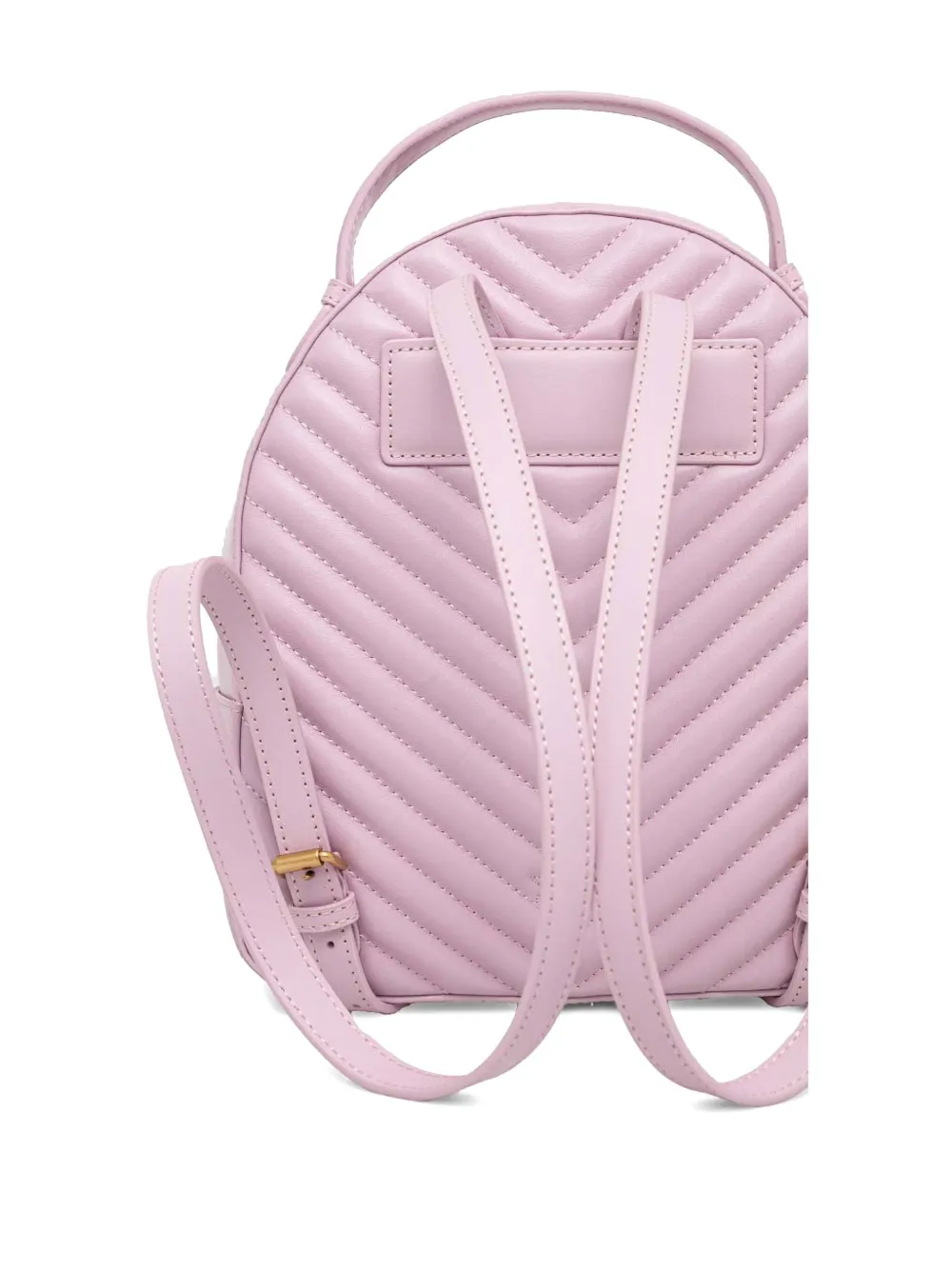 Pinko Leather Backpack In Pink