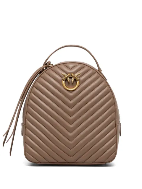 PINKO Love chevron backpack