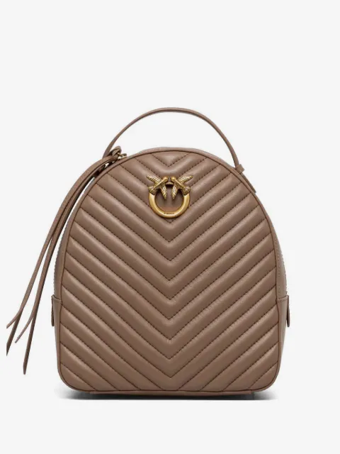 PINKO Love chevron backpack