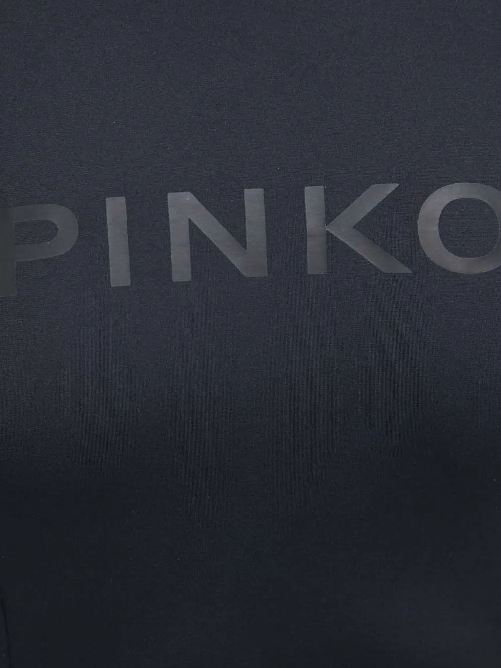 PINKO Racerback mini-jurk met logoprint Zwart
