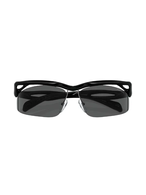 Prada Eyewear PR A25S geometric-frame Sunglasses | Black  display picture 1