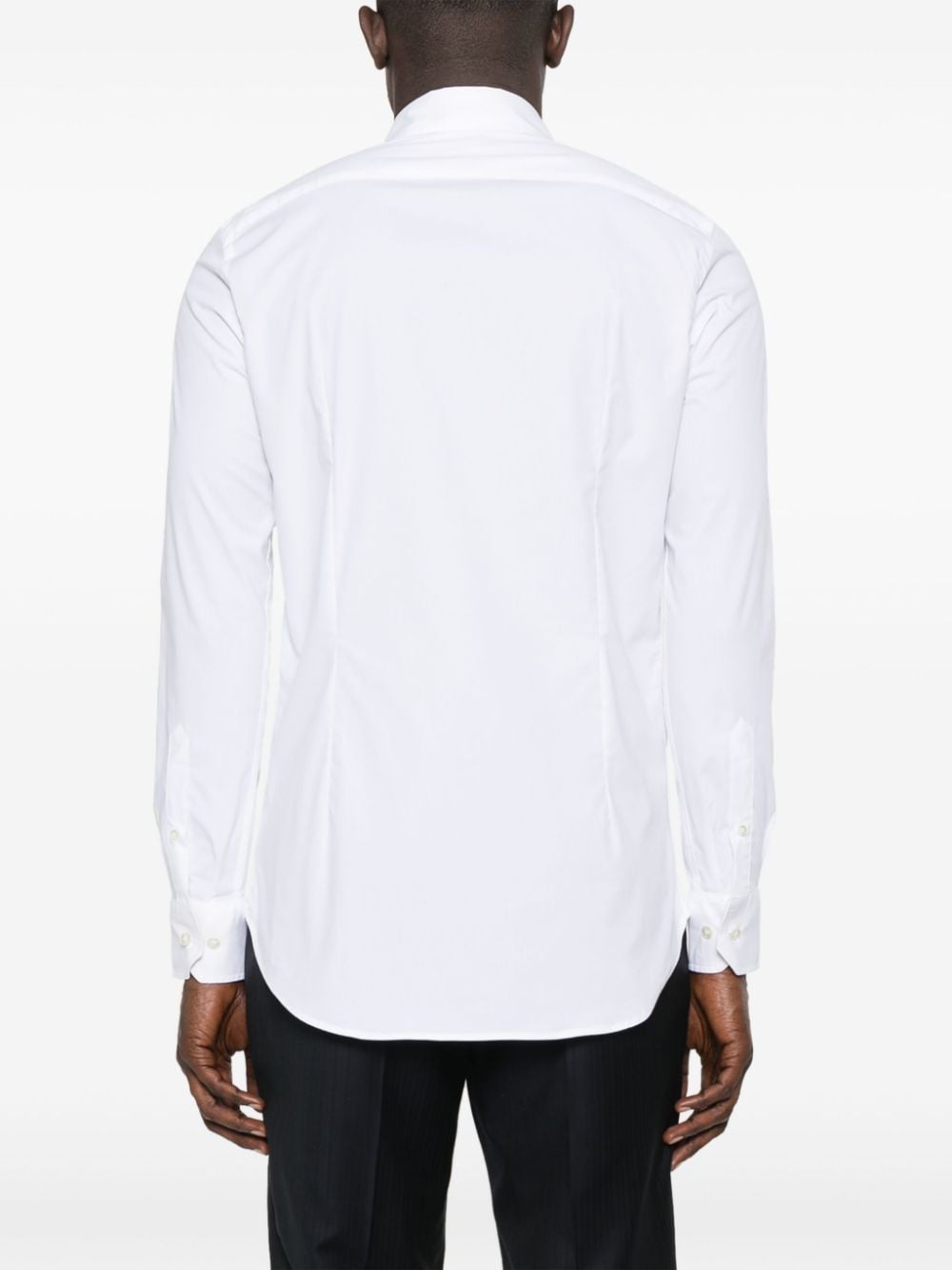 Shop Etro Pegaso-embroidered Poplin Shirt In White