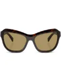 Prada Eyewear Prada PR A27S aviator sunglasses - Brown