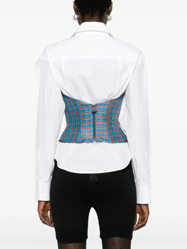 Vivienne Westwood ストラップレス コルセットトップ | ブルー 