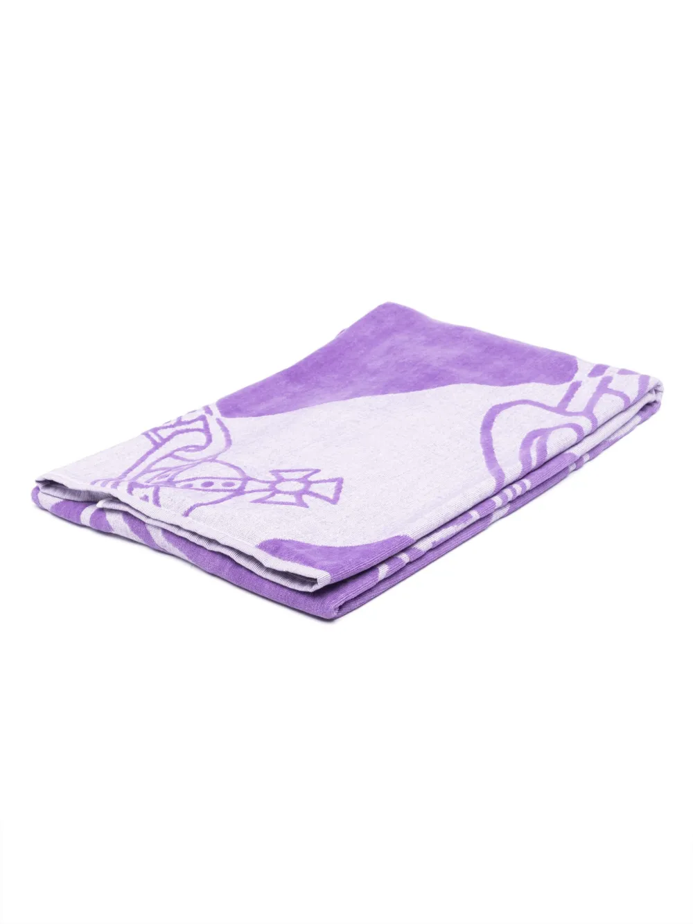 Vivienne Westwood Orb-motif Beach Towel In Purple