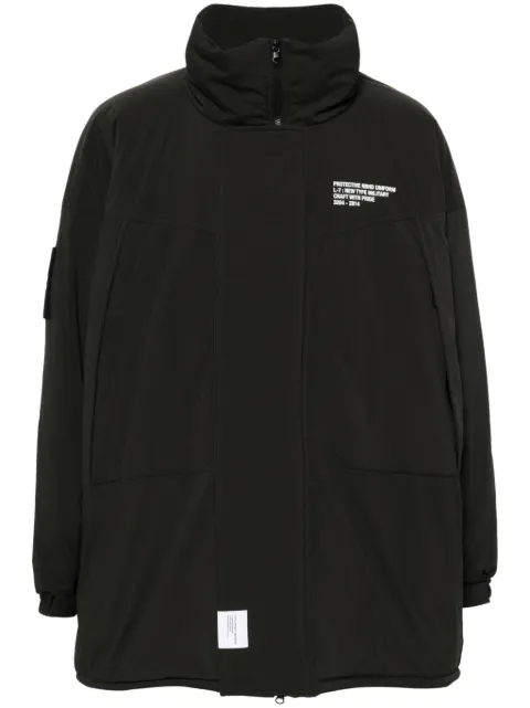 Neighborhood Monster logo-print parka coat