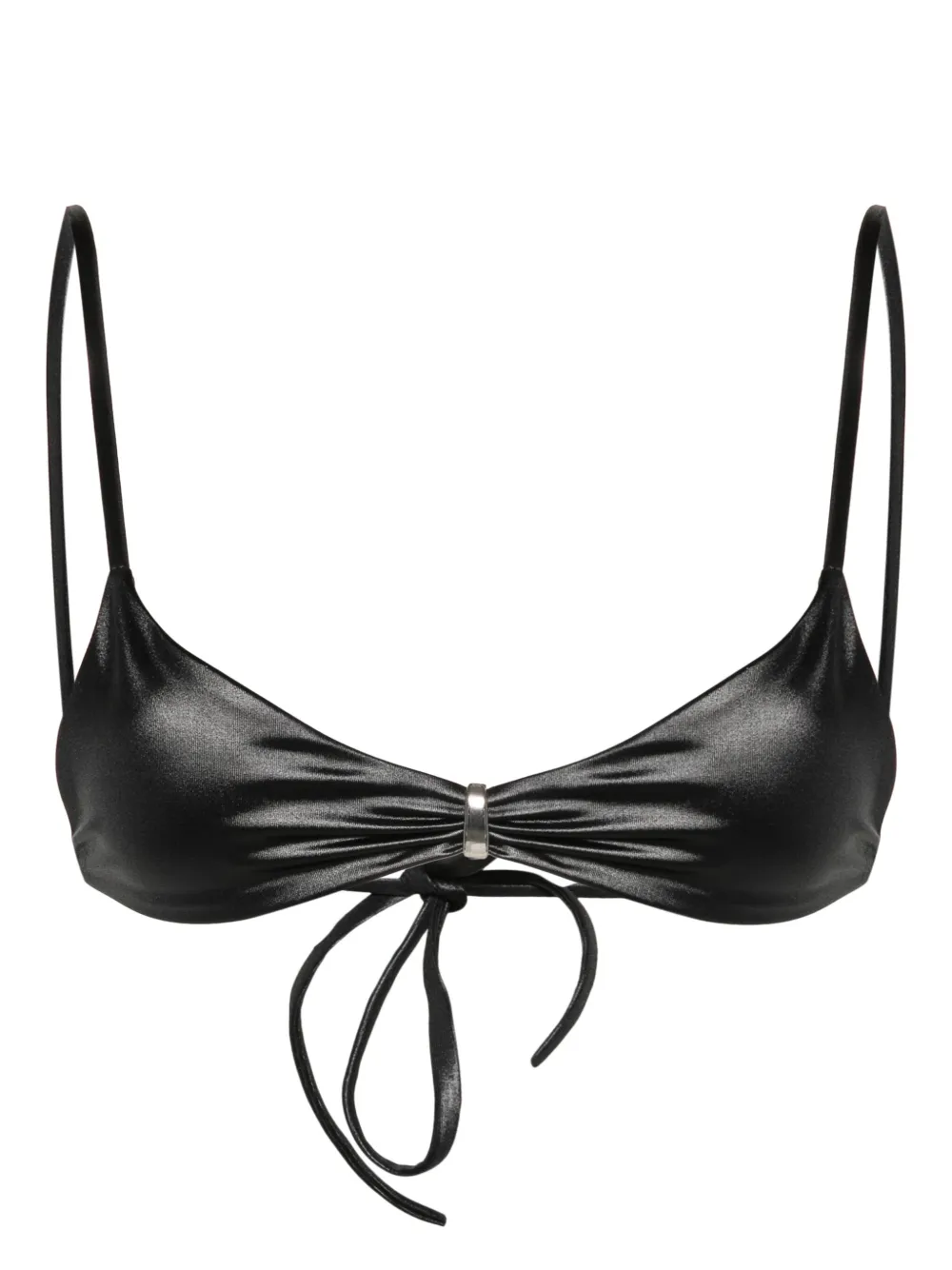 Dsquared2 ring-detail bikini top Zwart