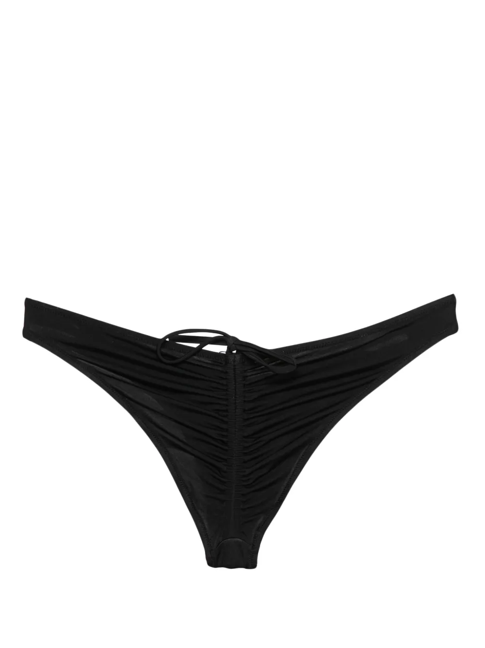 Shop Dsquared2 Gathered-detail Bikini Bottom In Black