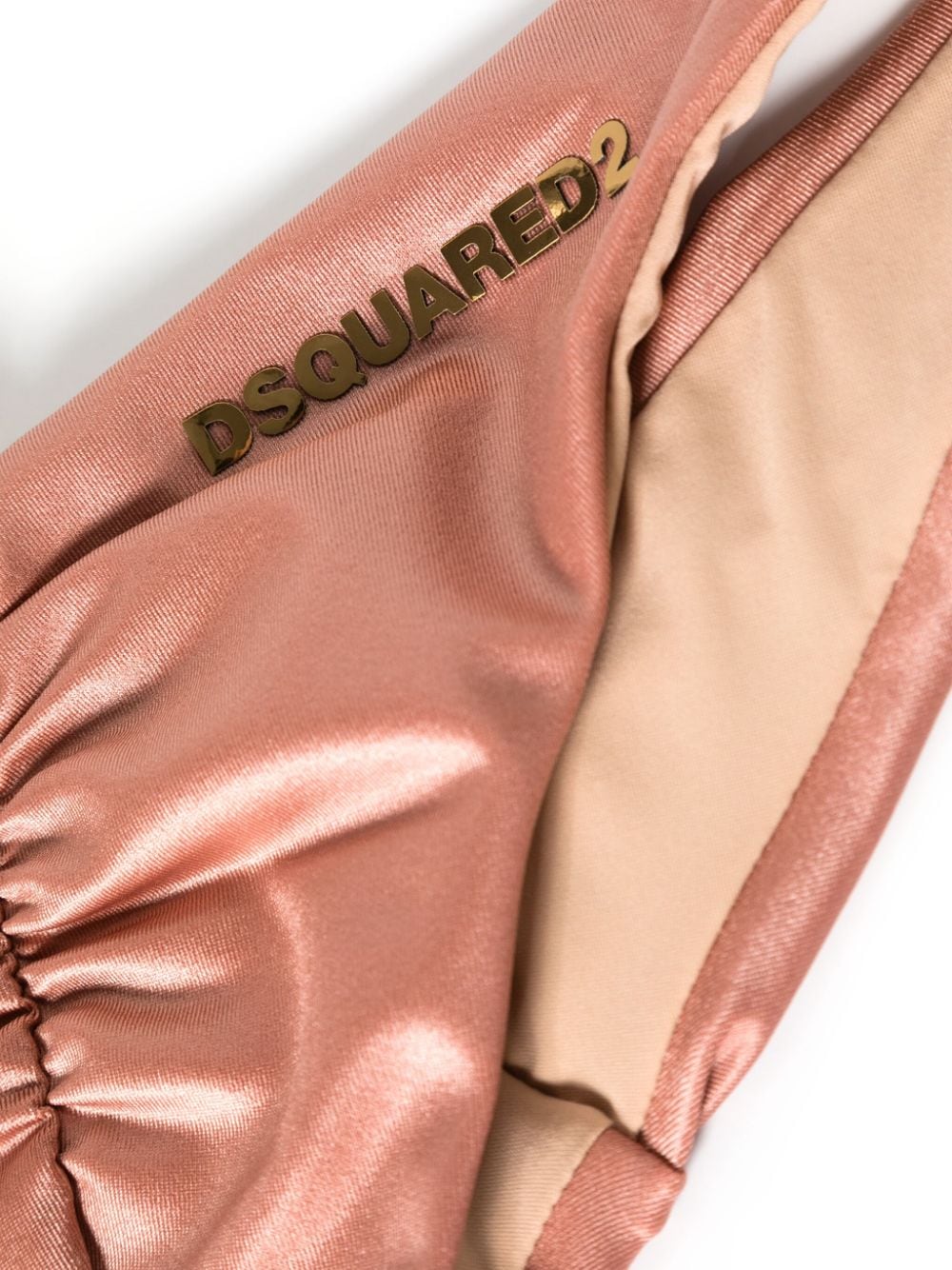 Dsquared2 logo-lettering bikini bottom Roze