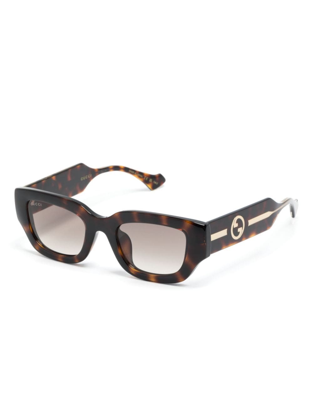 Gucci Eyewear Interlocking G cat-eye sunglasses - Bruin