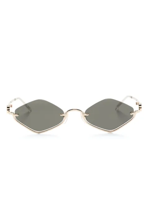 Gucci Eyewear  Óculos de sol geométrico Double G