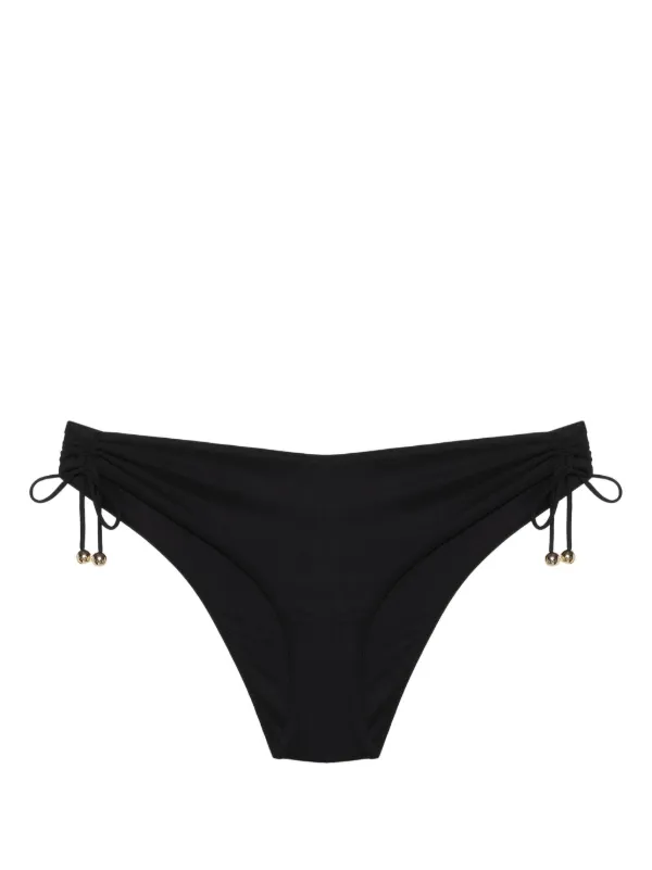 La Perla gathered detail Bikini Bottoms Black FARFETCH BH