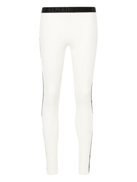 Balmain leggings med logotypkant