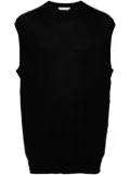 Helmut Lang intarsia-knit crew-neck vest - Black