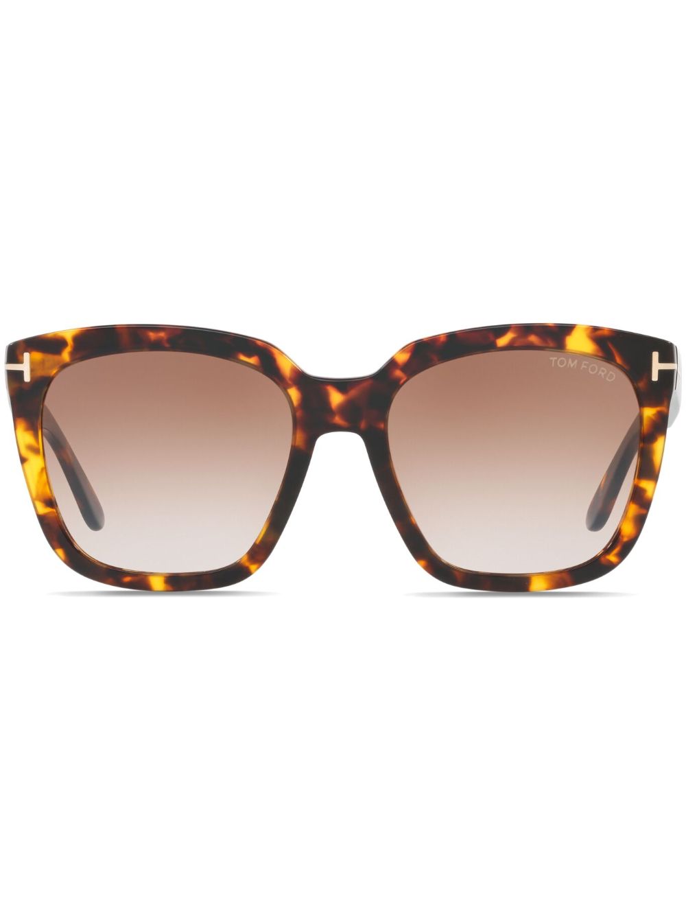 TOM FORD Eyewear Amarra square-frame sunglasses - Brown