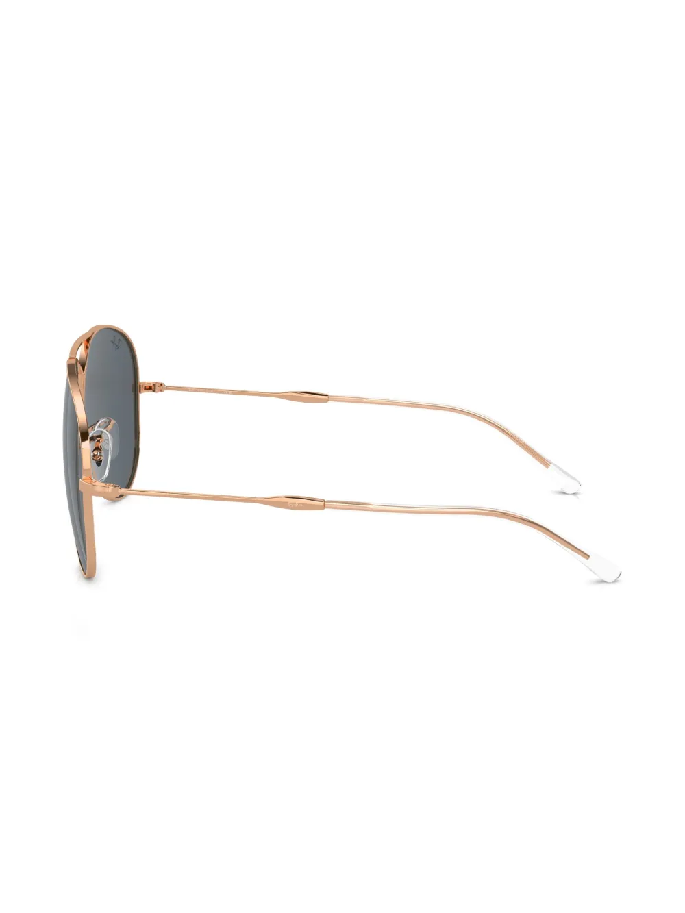 Shop Ray Ban Old Aviator Logo-engraved Sunglasses In Gold