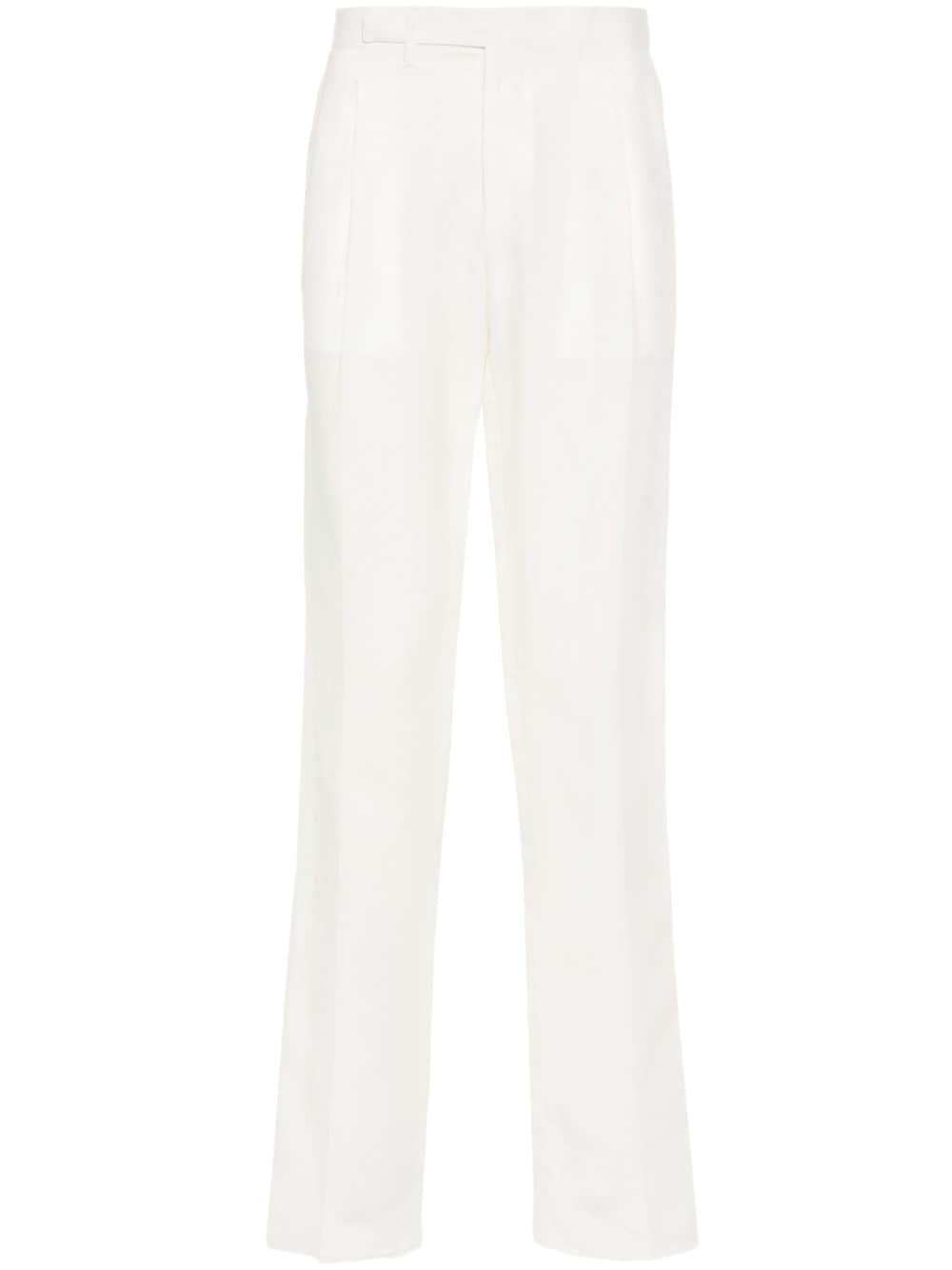 Boggi Milano Edoardo slim-cut trousers - Weiß