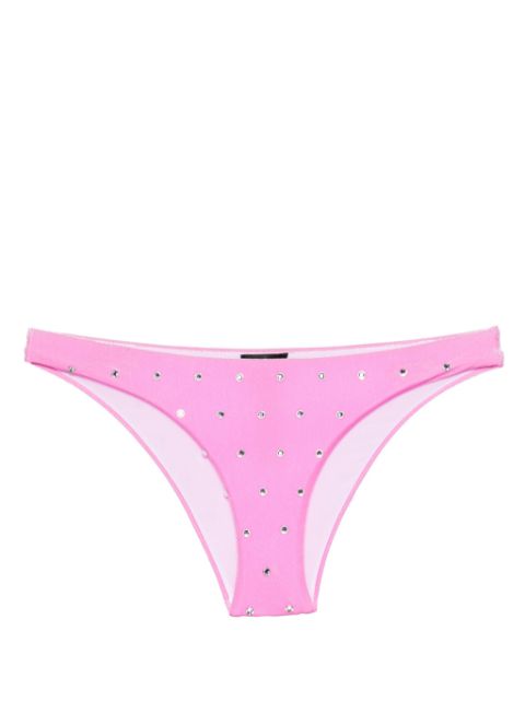 DSQUARED2 crystal-embellished velvet bikini bottom Women