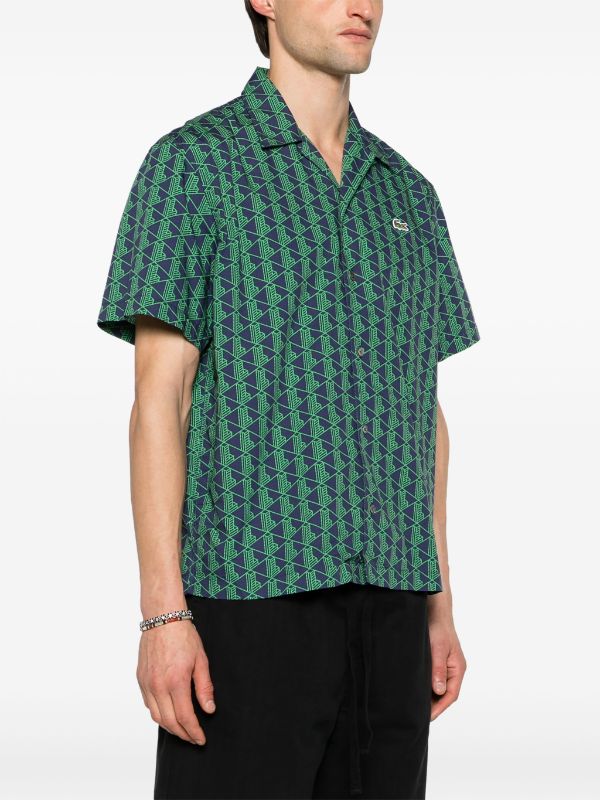 Lacoste short-sleeve geometric-print Shirt - Farfetch